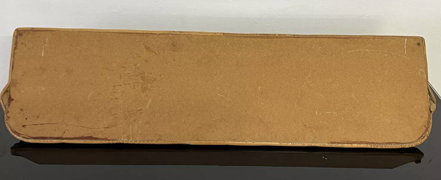 Vintage rattan wall shelf