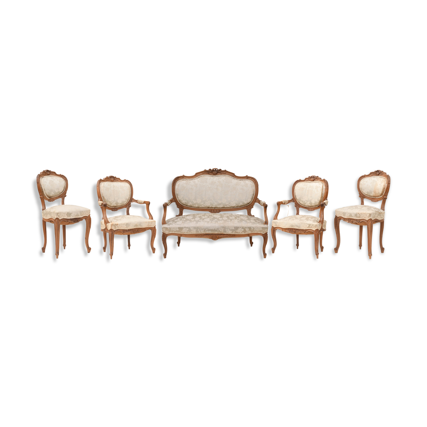 Mobilier de salon de style Louis XV