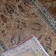 Handmade antique prayer Persian Kerman Lavar rug 90cm x 146cm 1880s