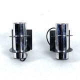 Targetti, pair of wall lamps model Elbow. Italy 1970s