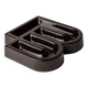 Brown Glazed Ceramic Ashtray - 1960s Italian Bauhaus Minimalist Design, Multi-Use Table Decor