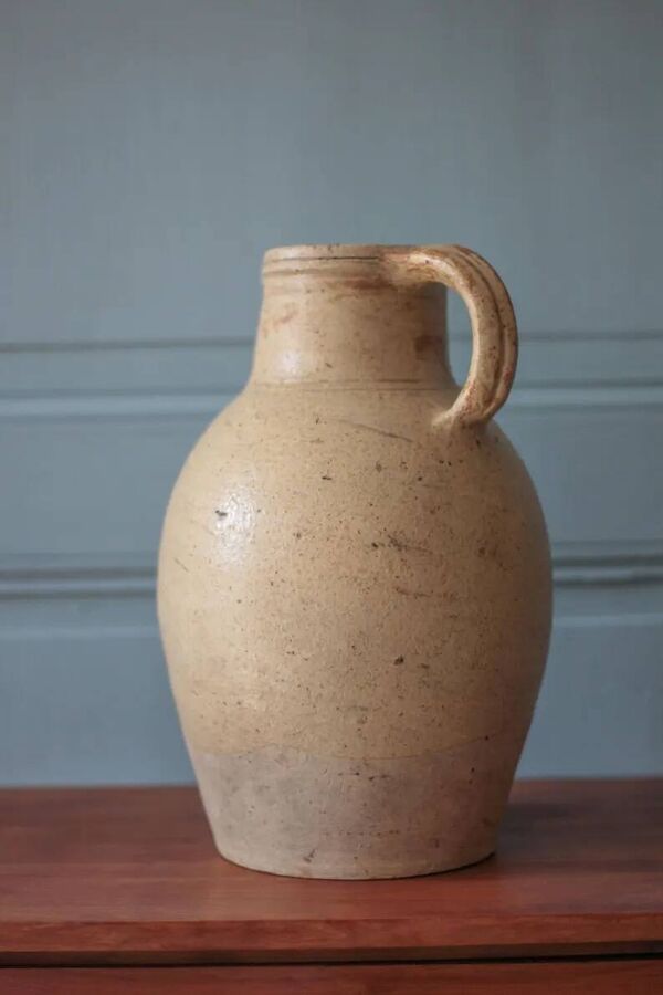 Grand pichet grès vintage, carafe vintage, cruche, cuisine, collection, poterie, stoneware pitcher, jug