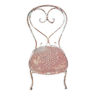 Old wrought iron chair