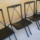 Chair by Cattelan Italia folding vintage leather and metal