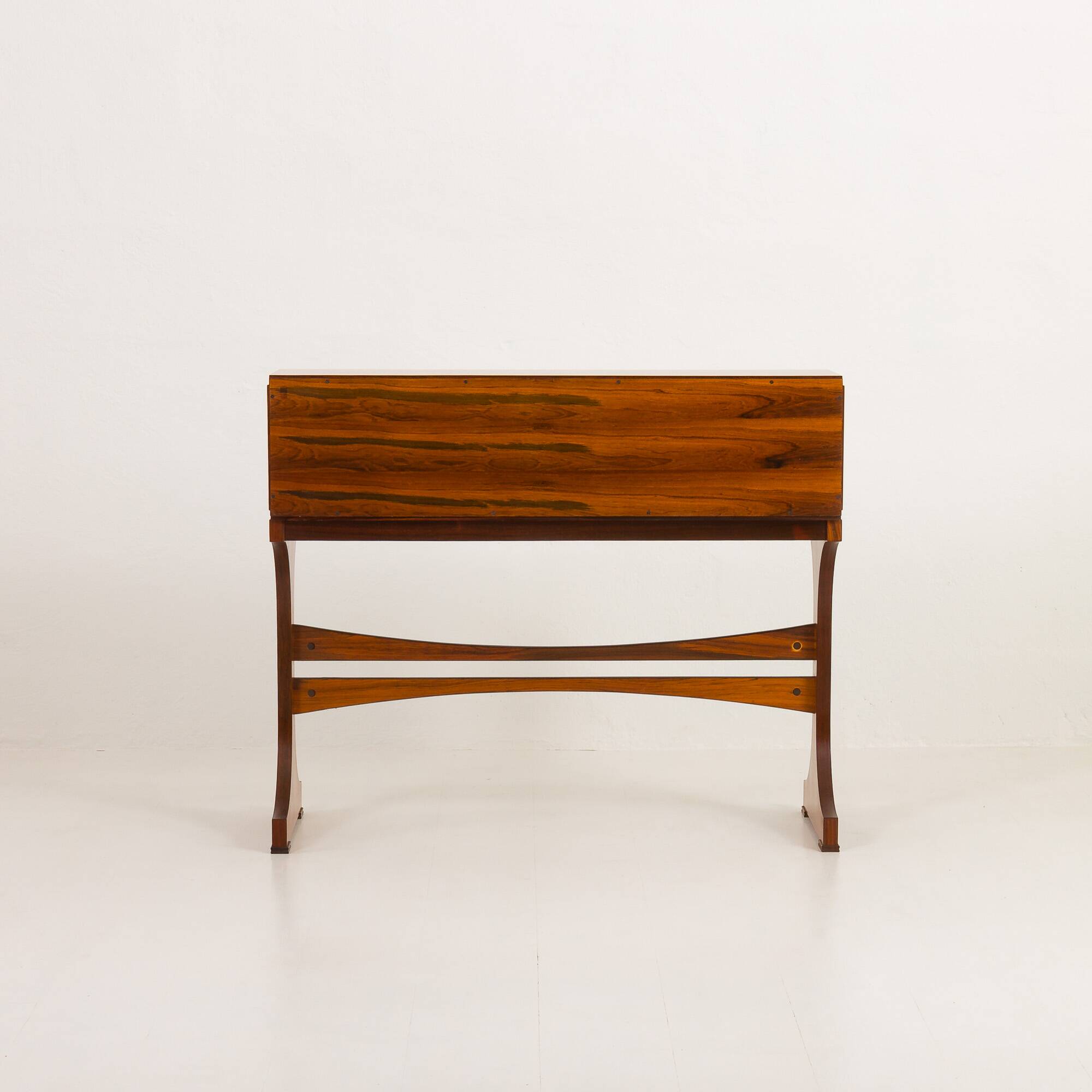 Bureau ou console en palissandre italien du milieu du siècle