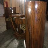 Lot coffee table and two art deco heaters 1930