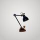 "ADJUSTABLE GRAS LAMP Patented SGDG" N206 / Reflector N1054 Aluminium