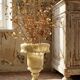 Large medical pot in alabaster/yellowish marble, Belle Époque style.
