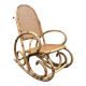 Rattan and cane rocking chair
