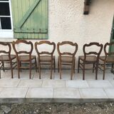 6 old Louis Philippe chairs