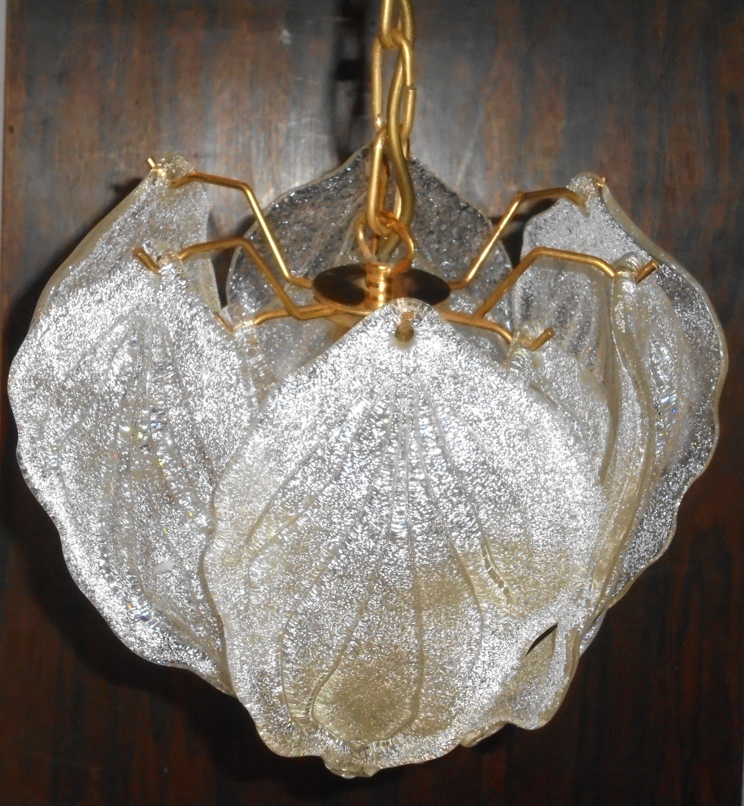 Murano glass chandelier published by Novaresi,80s