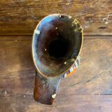 Vase vintage marron Brigitte France des années 1960