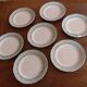 Set of 7 "Picardie" plates from Ceranord in semi-porcelain.