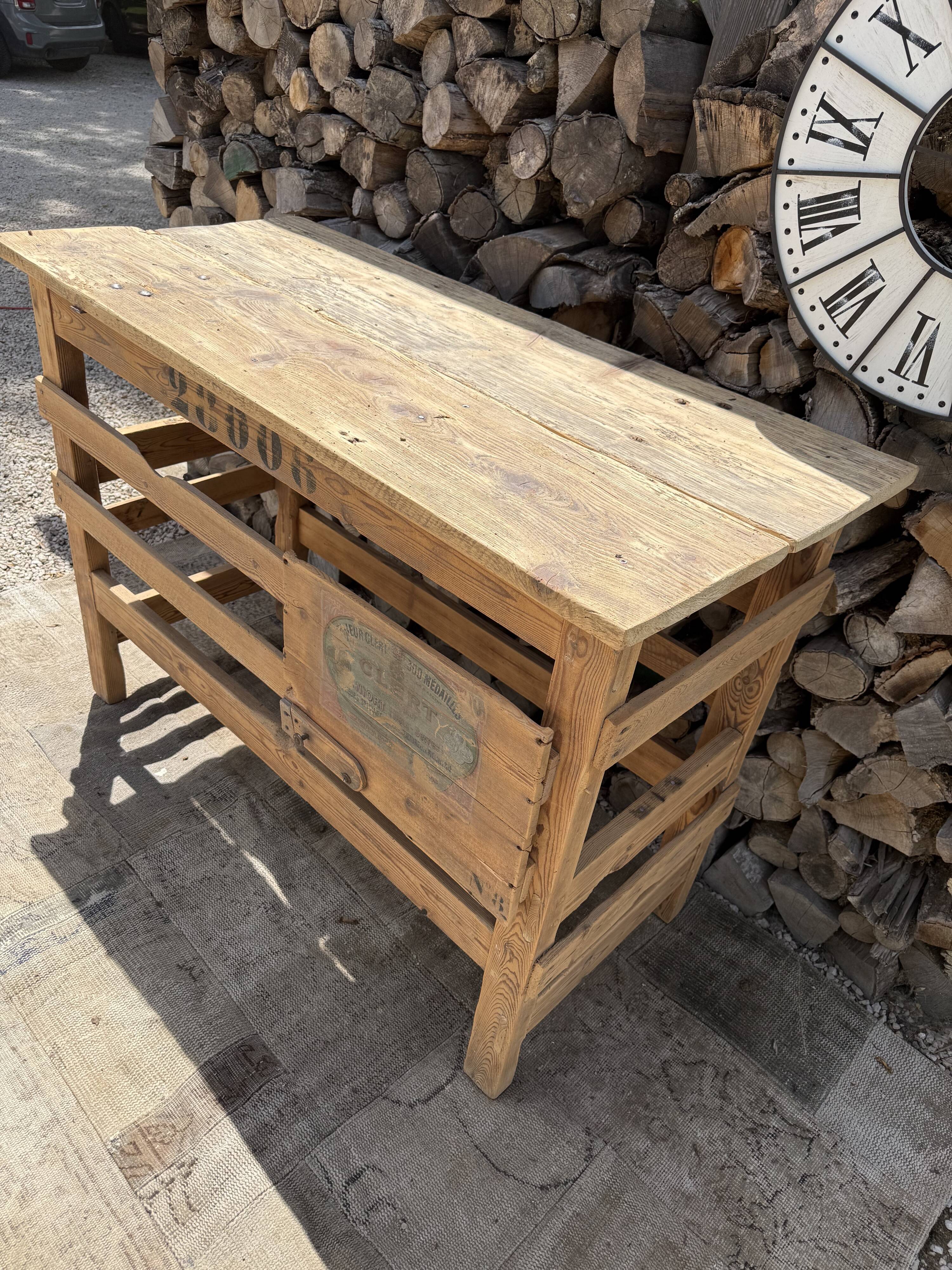 Meuble métier / Meuble d'atelier ancien
