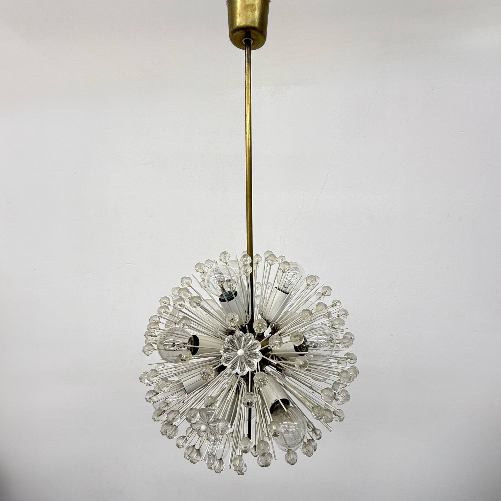 Snowball hanging Lamp by Emil Stejnar for Rupert Nikoll, 1950s