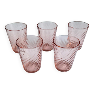 5 vintage Rosaline glasses