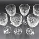 6 glasses of crystal wine saint louis model chantilly H 14 cm signed