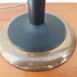 Arlus lamp in black metal, brass and glass circa 1950
