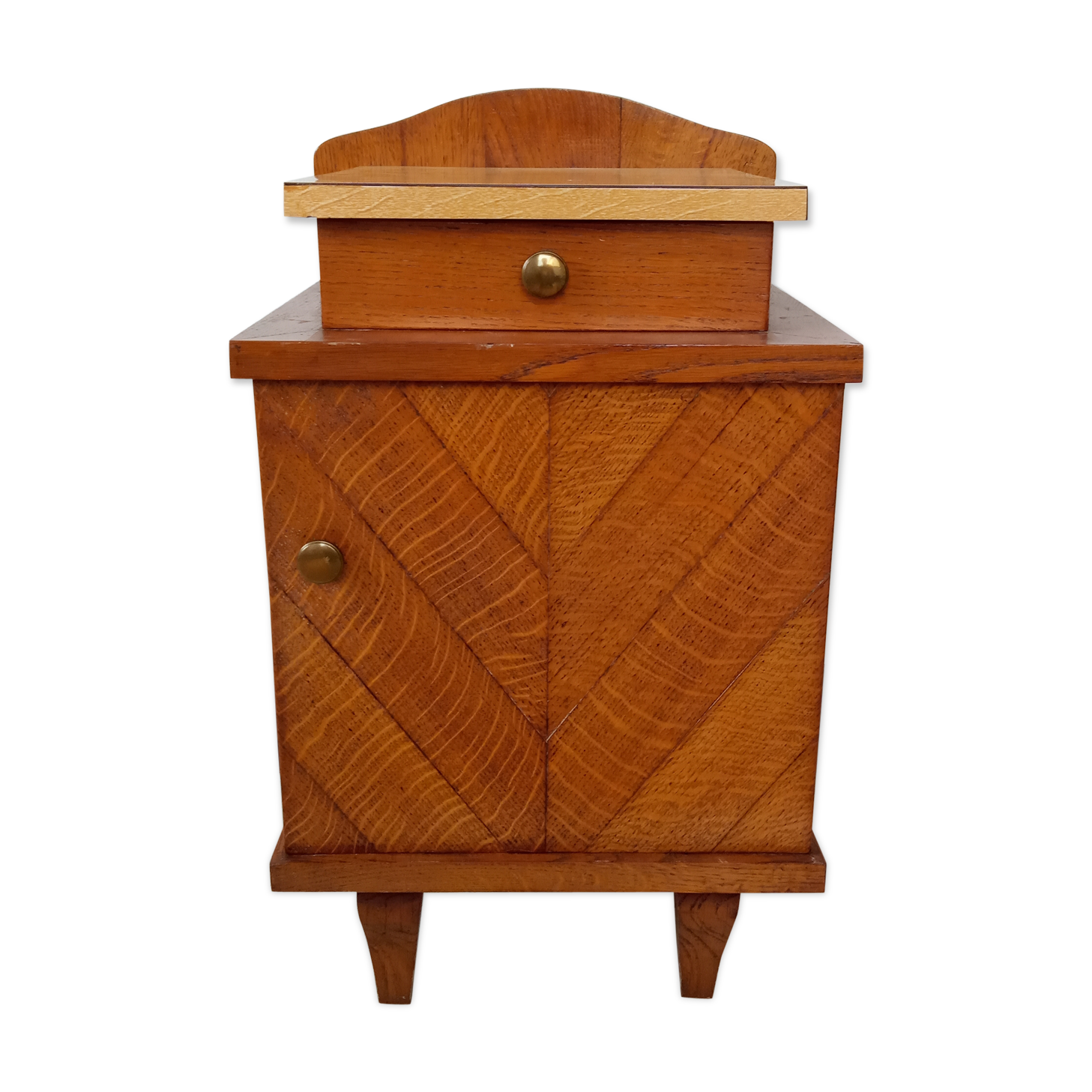 1950 oak bedside table