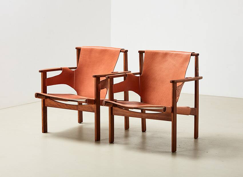 Carl-Axel Acking Pair of Trienna Lounge Chairs for Nordiska Kompaniet 1957