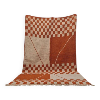 Beni Ouraine handwoven rug, traditional style, size 100 x 200 cm