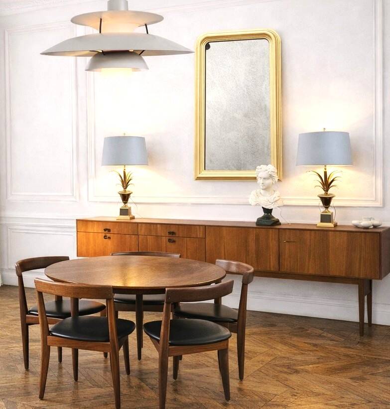 Pair of palm lamps in gilded brass – Maison Boulanger, circa 1980