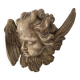 Old plaster angel head