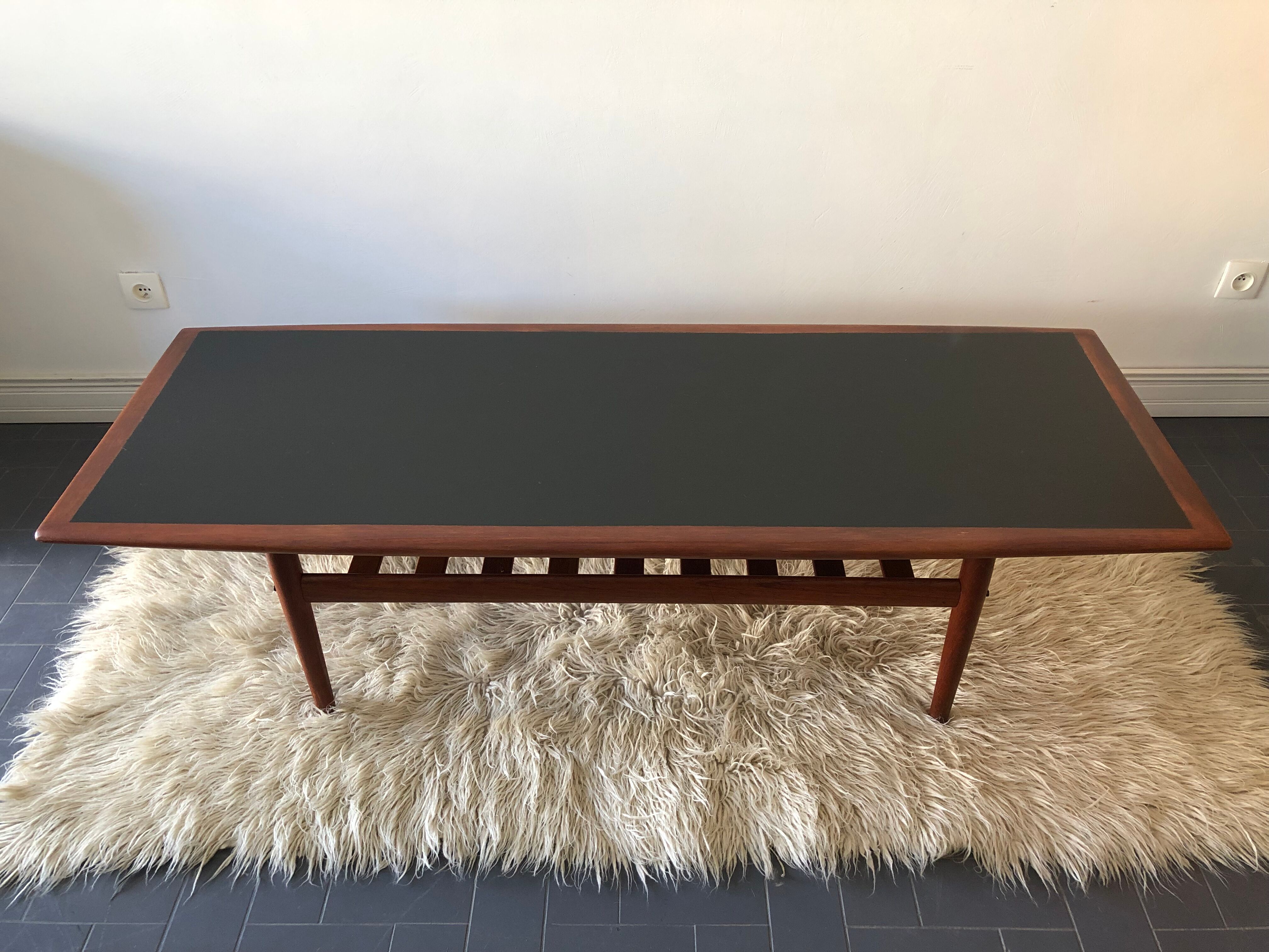 Scandinavian teak coffee table
