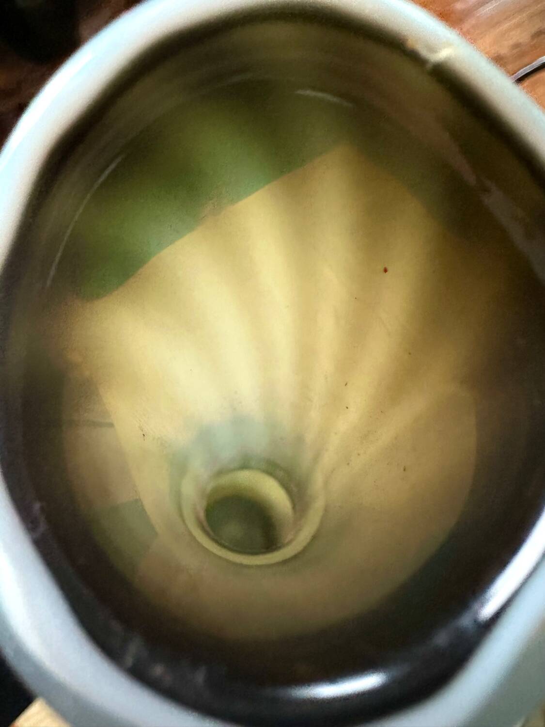 Large blue glass vase