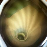 Grand vase en verre bleu