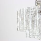 Superb glass tube chandelier from Murano by Doria, Germany, 1960s.