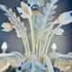 Lampadario vintage in vetro di Murano, anni '20