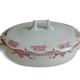 Old tureen Boch La Louvière model Lily pink flowers decor