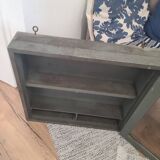 Old vintage display stand - closable wall shelf