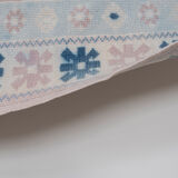 Vintage blue turkish Kars carpet, 1970s  95 x 137 cm