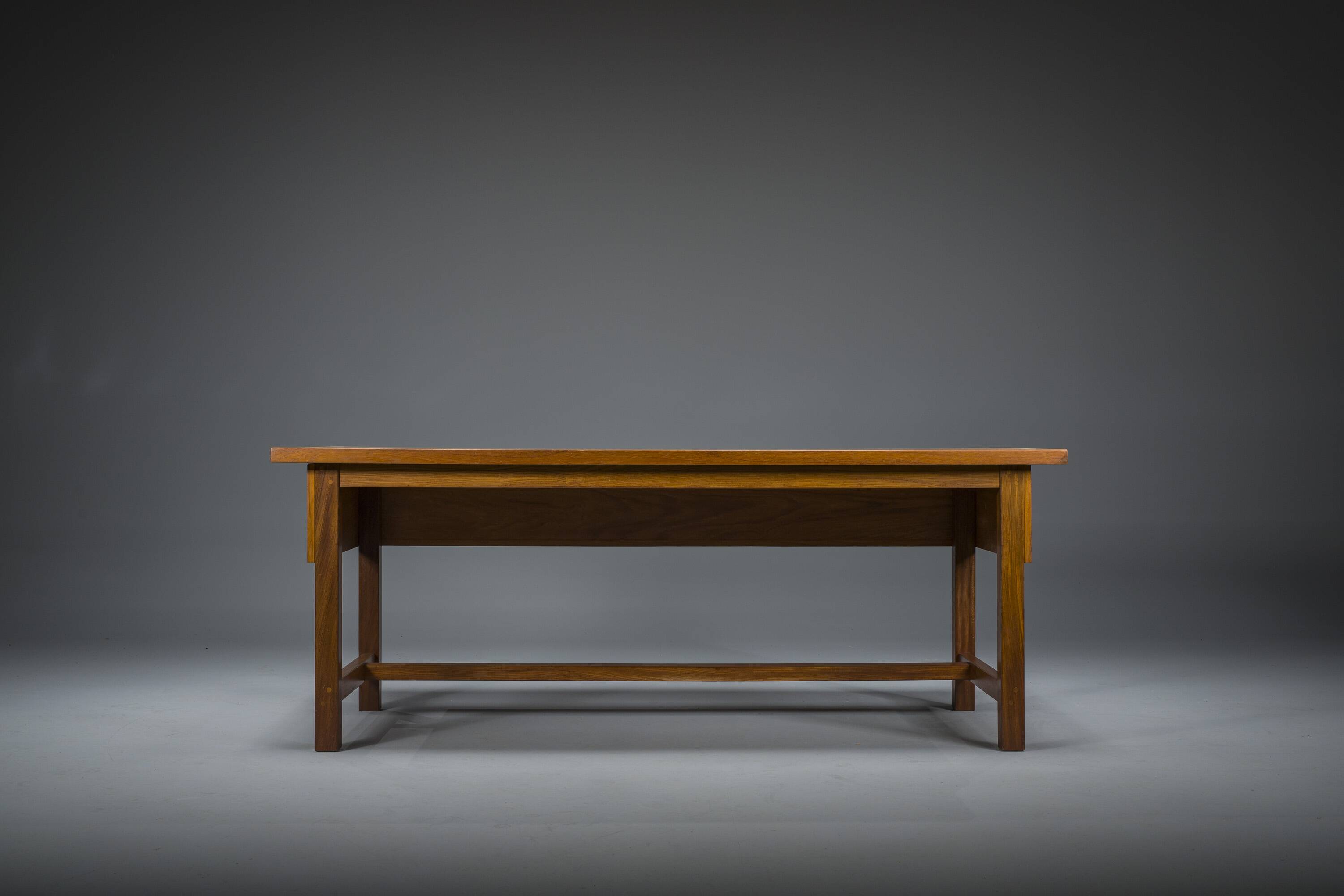 Swedish Freestanding Teak Architect Desk, 1960s