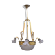 Brass Chandelier And Glass Paste Napoleon III