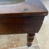 Mahogany bidet Napoleon III with zinc interior