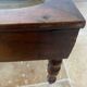 Mahogany bidet Napoleon III with zinc interior