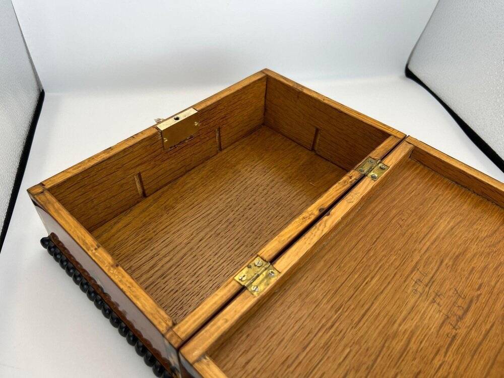 Antique Historicism Box with Birch Inlay, Germany, 1880