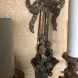 Pair of bronze sconces