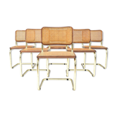 Ensemble de six chaises  Marcel Breuer B32 Cesca, Italie 1970