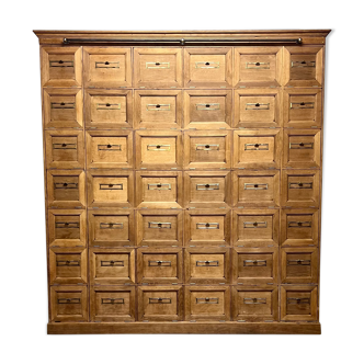 Oak valve cabinet, notary minute 1920