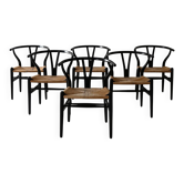 Set of 6 CH24 chairs by Hans Wegner
