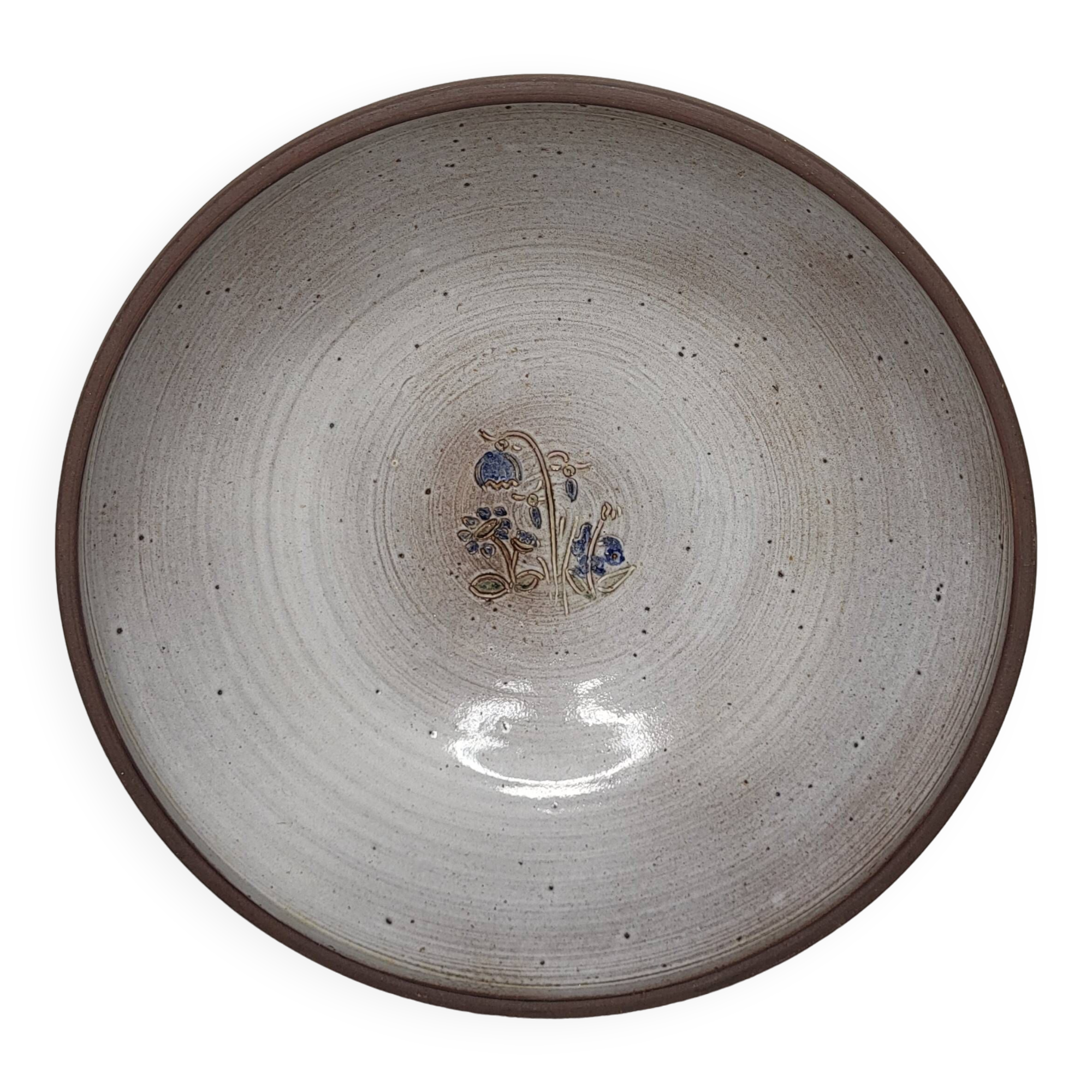 Stoneware salad bowl by J&N Pierlot Ratilly Puisaye