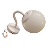 Opaline globe wall light