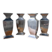 Set 4 vases en fonte d’aluminium