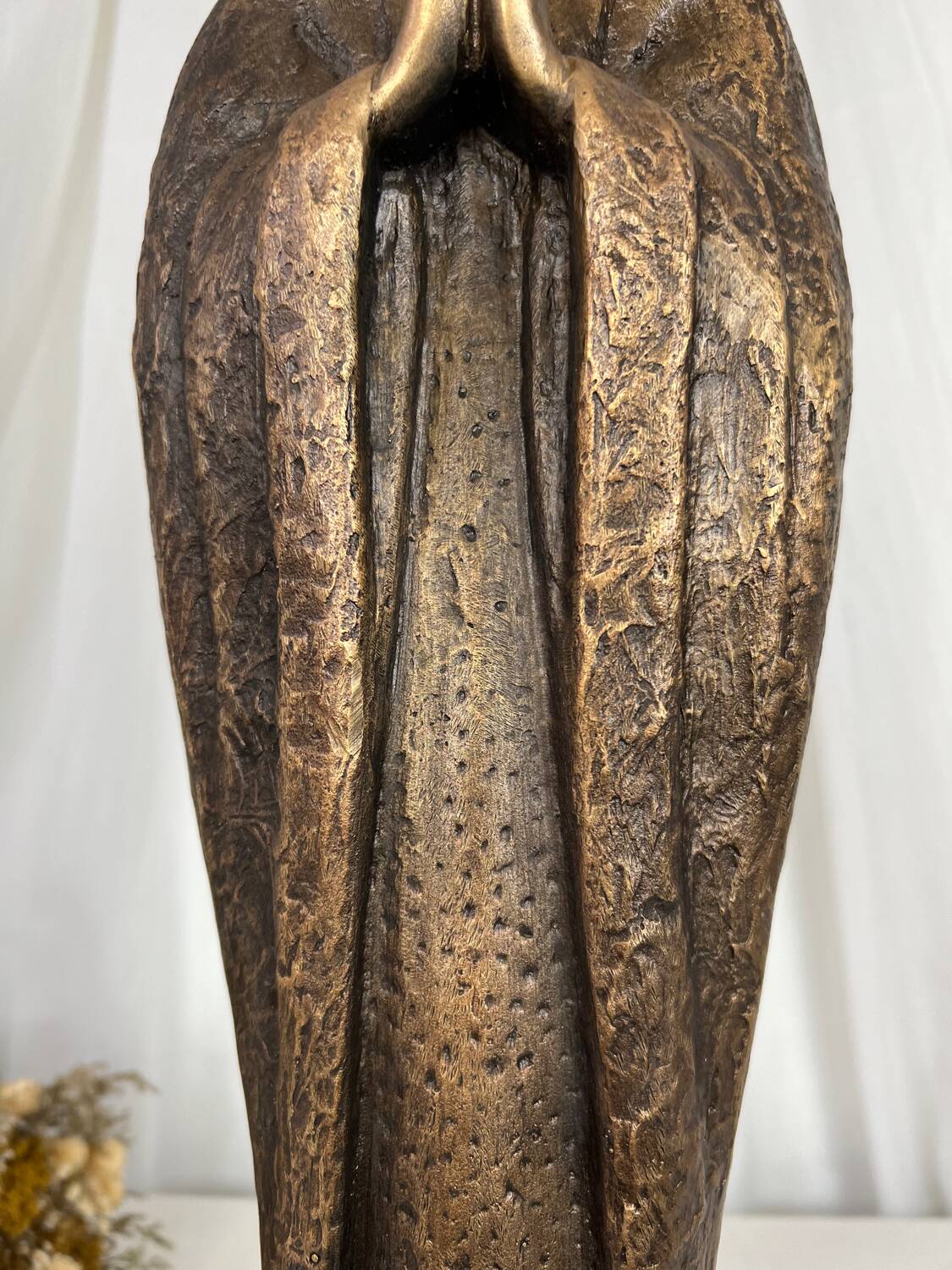 Virgin Mary bronze statue 75 cm