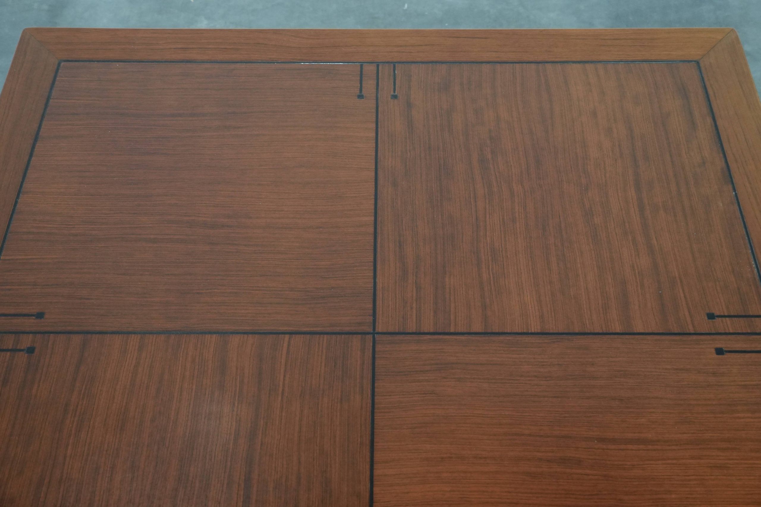 Beautiful and luxurious large square Art Deco design coffee table