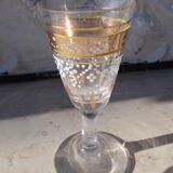4 old enamelled liqueur glasses
